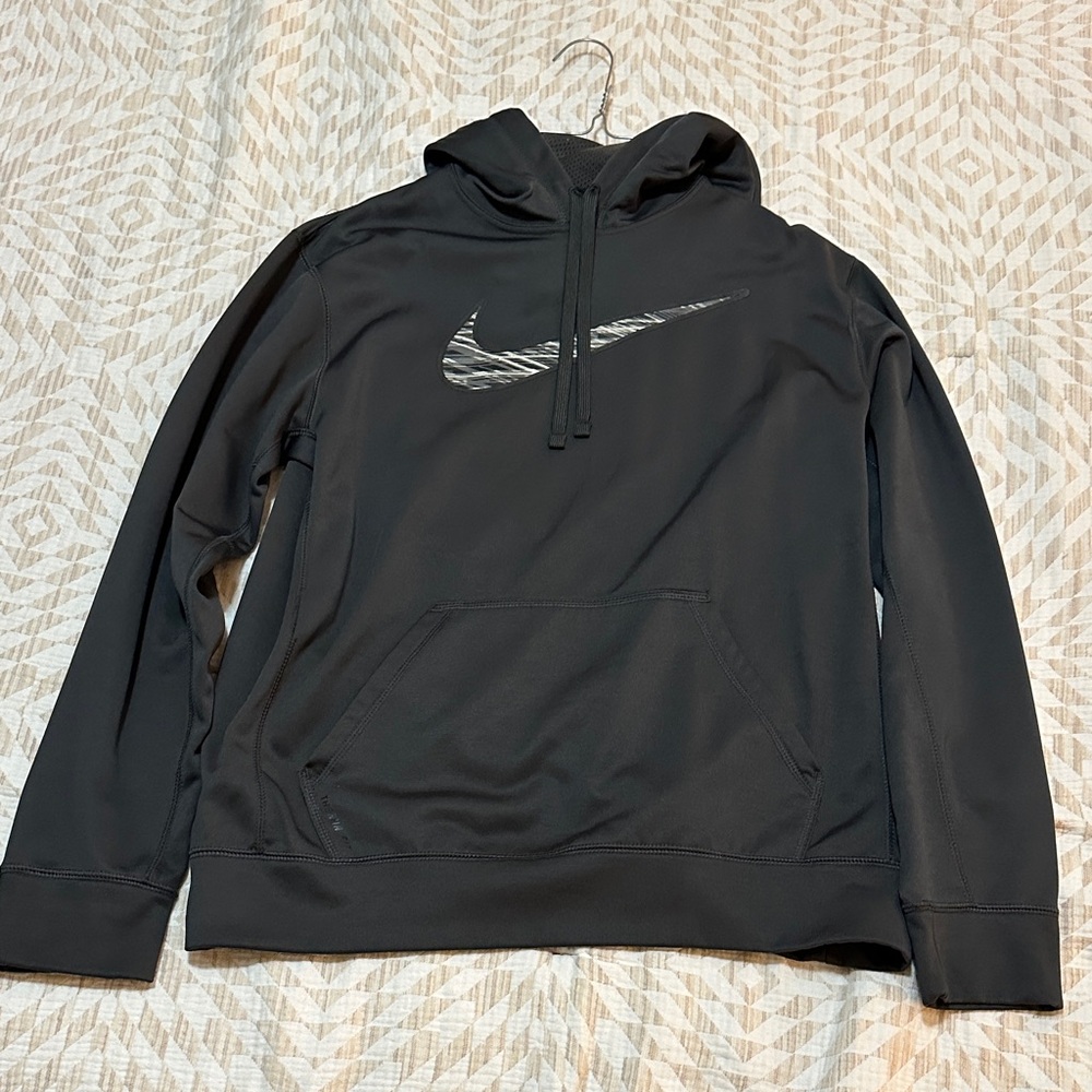 Nike Men's Charcoal Gray Hoodie